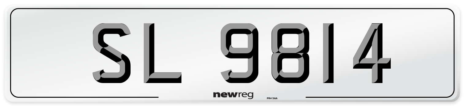 SL 9814 Number Plate from New Reg